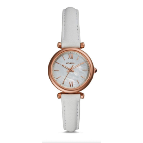Watch strap Fossil ES4582 Leather White 12mm